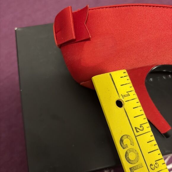 Hollywould For Target Grace Women 8 Red Satin ￼Heels Vintage Y2K Glam Girl Boss - Picture 3 of 10